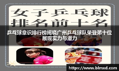 乒乓球意识排行榜揭晓广州乒乓球队荣登第十位展现实力与潜力